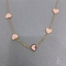 14 περιδέραιο κρεμαστών κοσμημάτων καρδιών αγάπης κοσμήματος ανοξείδωτου του Karat Goldtone