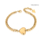 Δώρο για την Ημέρα του Αγίου Βαλεντίνου Niche Luxury Brand Jewelry 24 καρατίων χρυσό βραχιόλι σε σχήμα καρδιάς