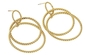 5cm ανοξείδωτου χρυσά σκουλαρικιών αμερικανικά σκουλαρίκια κύκλων ύφους πολλαπλάσια