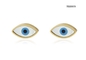 Κρεμαστό κόσμημα CE από ανοξείδωτο ατσάλι Τουρκικά σκουλαρίκια Evil Eye Stud