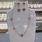 14 περιδέραιο κρεμαστών κοσμημάτων καρδιών αγάπης κοσμήματος ανοξείδωτου του Karat Goldtone